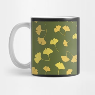 Falling Ginkgo Leaves Pattern Mug